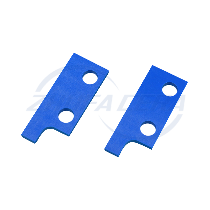 Blauwe keramische plaat van zirkonia