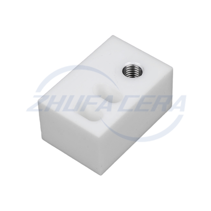 Zirkonia keramisch positioneringsblok met metalen schroefdraadvoering