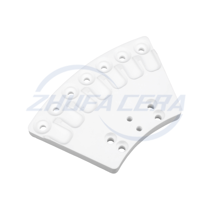 Waaiervormige keramische onderdelen van aluminiumoxide